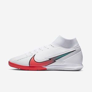 Chaussure Foot Salle Nike Mercurial Superfly 7 Academy IC Blanche 1789-562 White/Photon Dust/Hyper Jade/Flash Crimson Femme | GQO-27824197